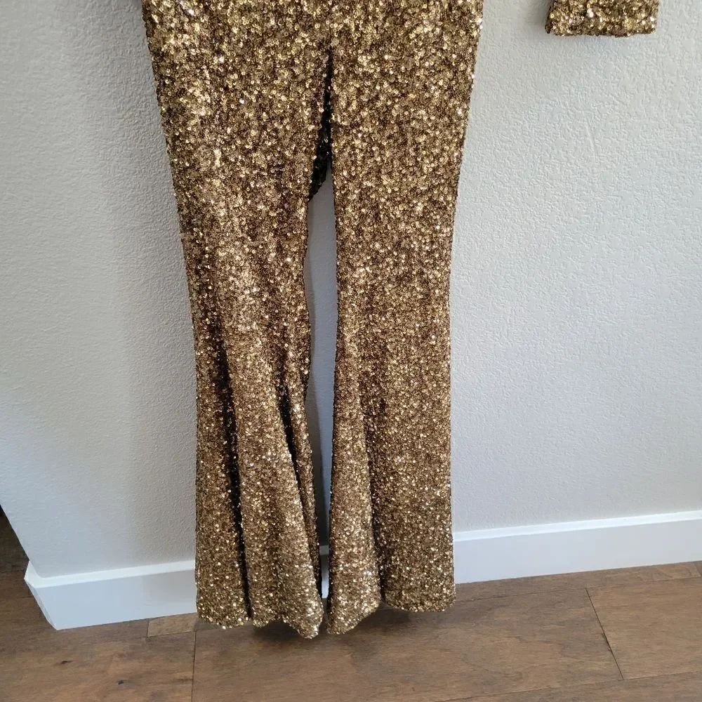 AMEN sequin Jumpsuit size 4 S - Picture 13 of 16